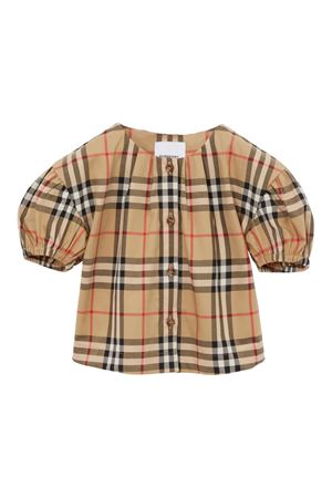 Beige Cotton blouse BURBERRY KIDS | 8072347A7028